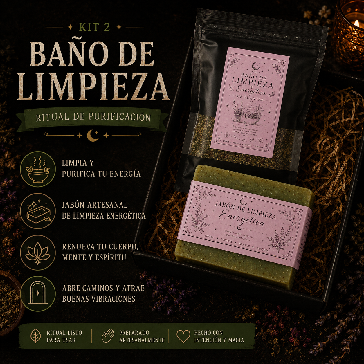 Kit 2 – Baño de Limpieza Energética